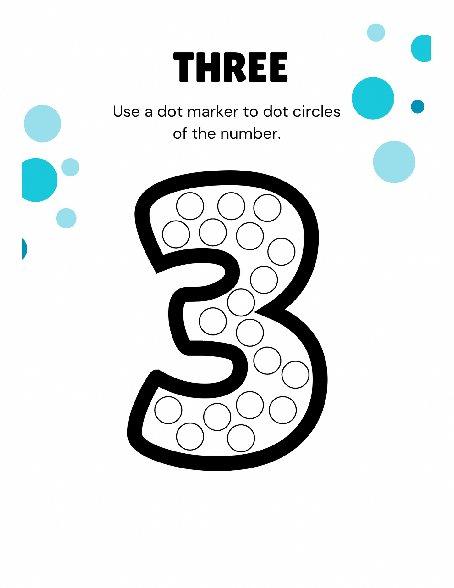 Dot the number