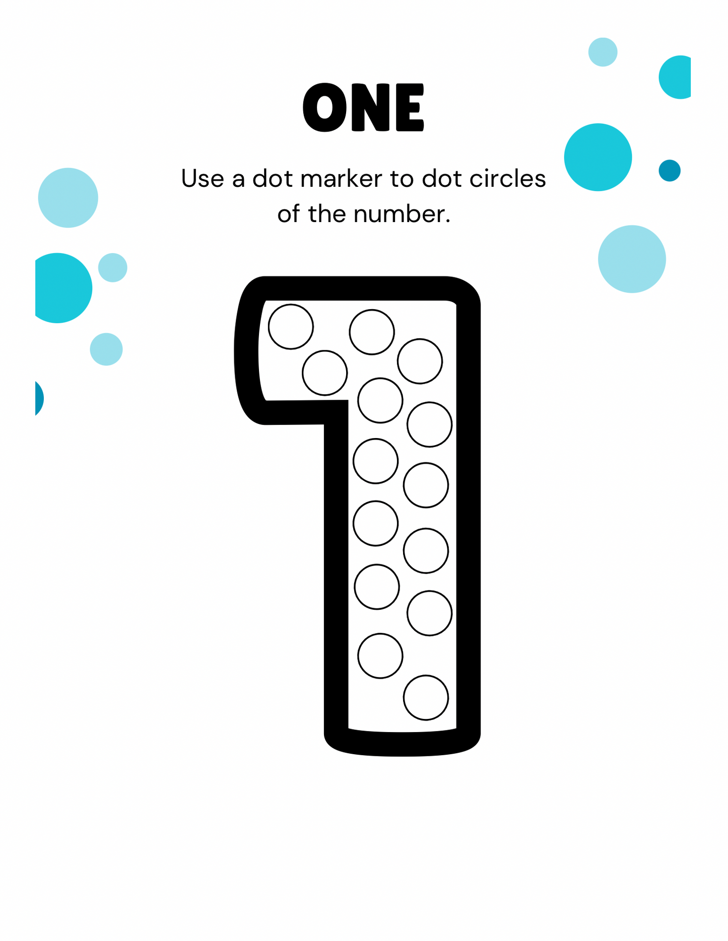 Dot the number