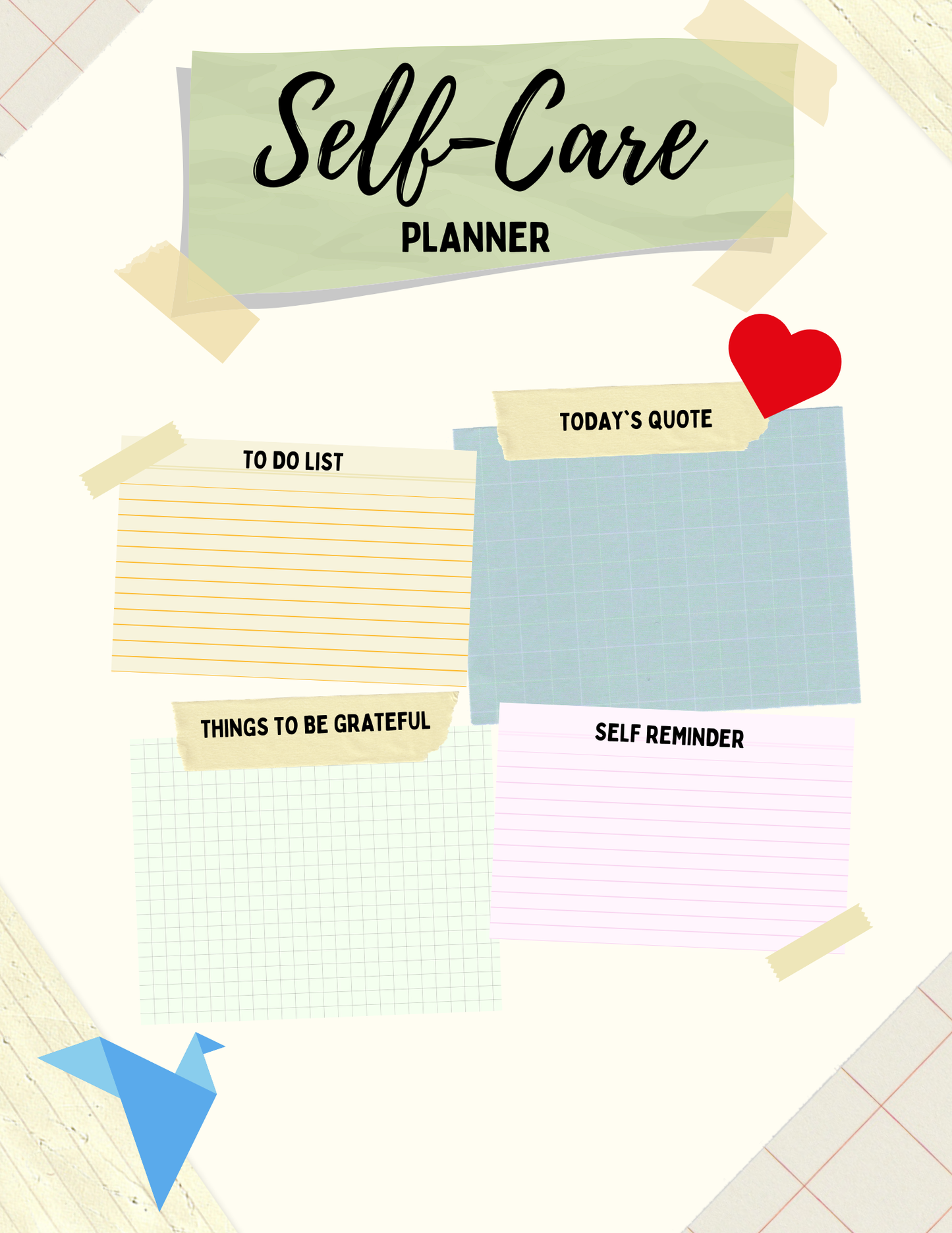 Self care journal