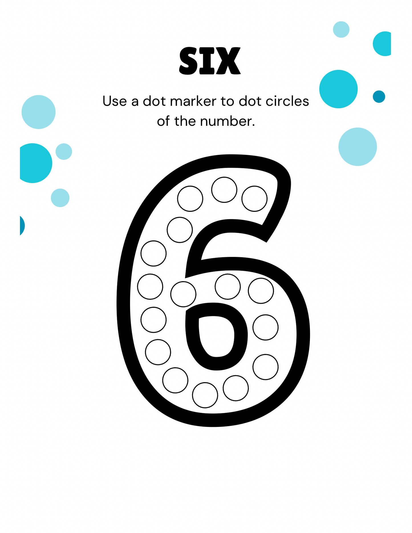 Dot the number