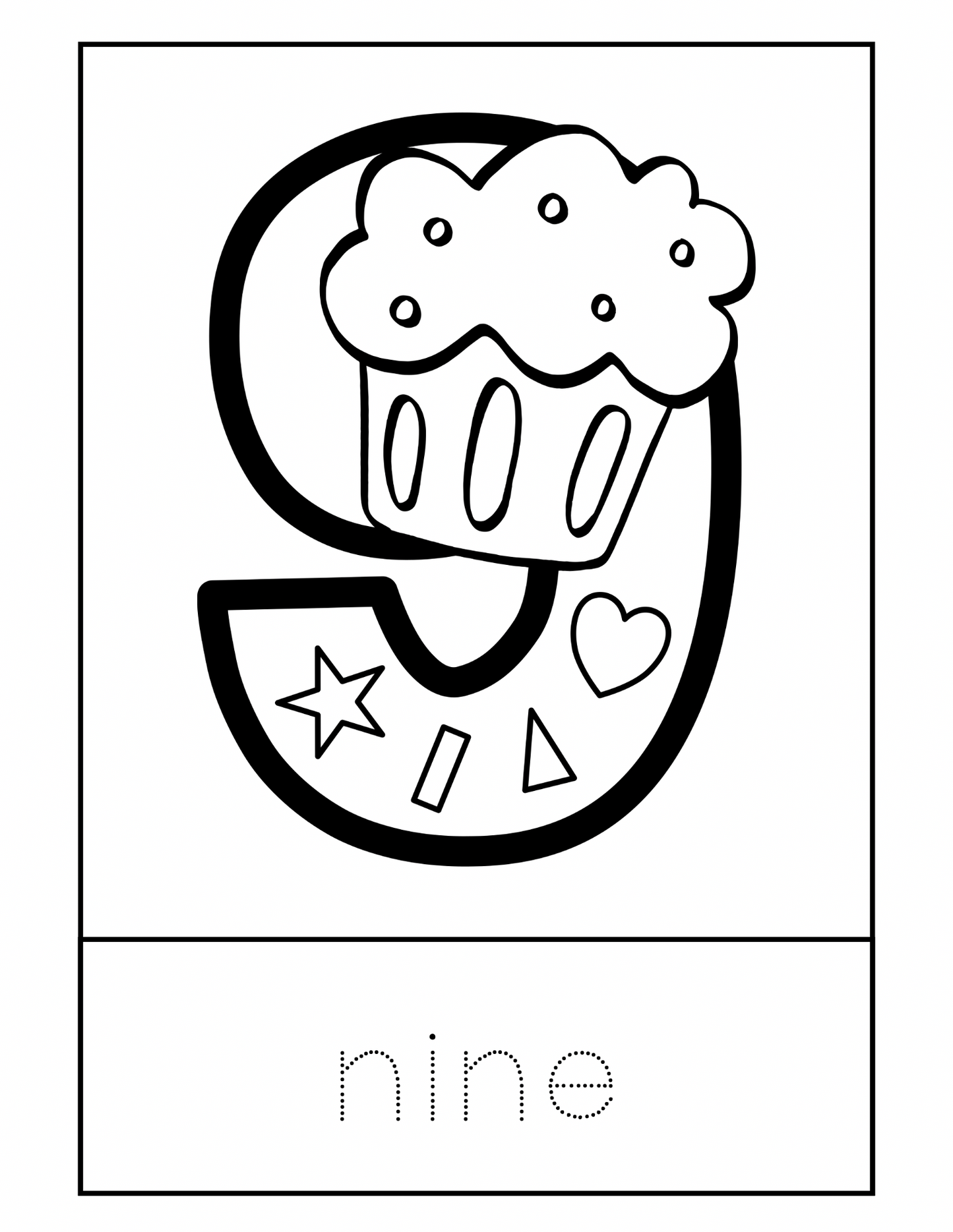 Color the number