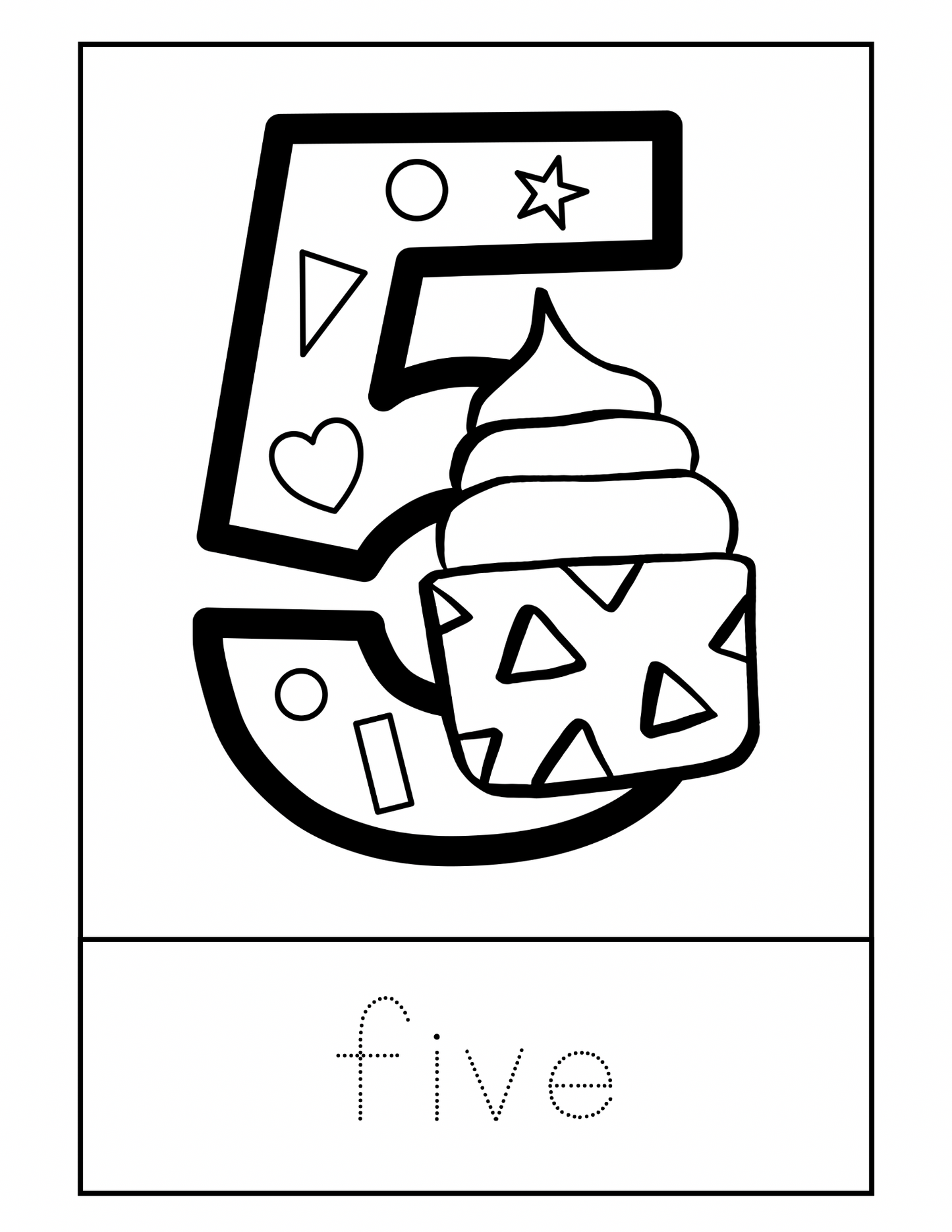 Color the number