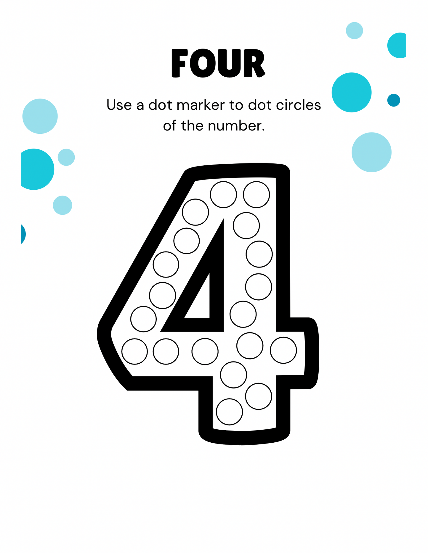 Dot the number