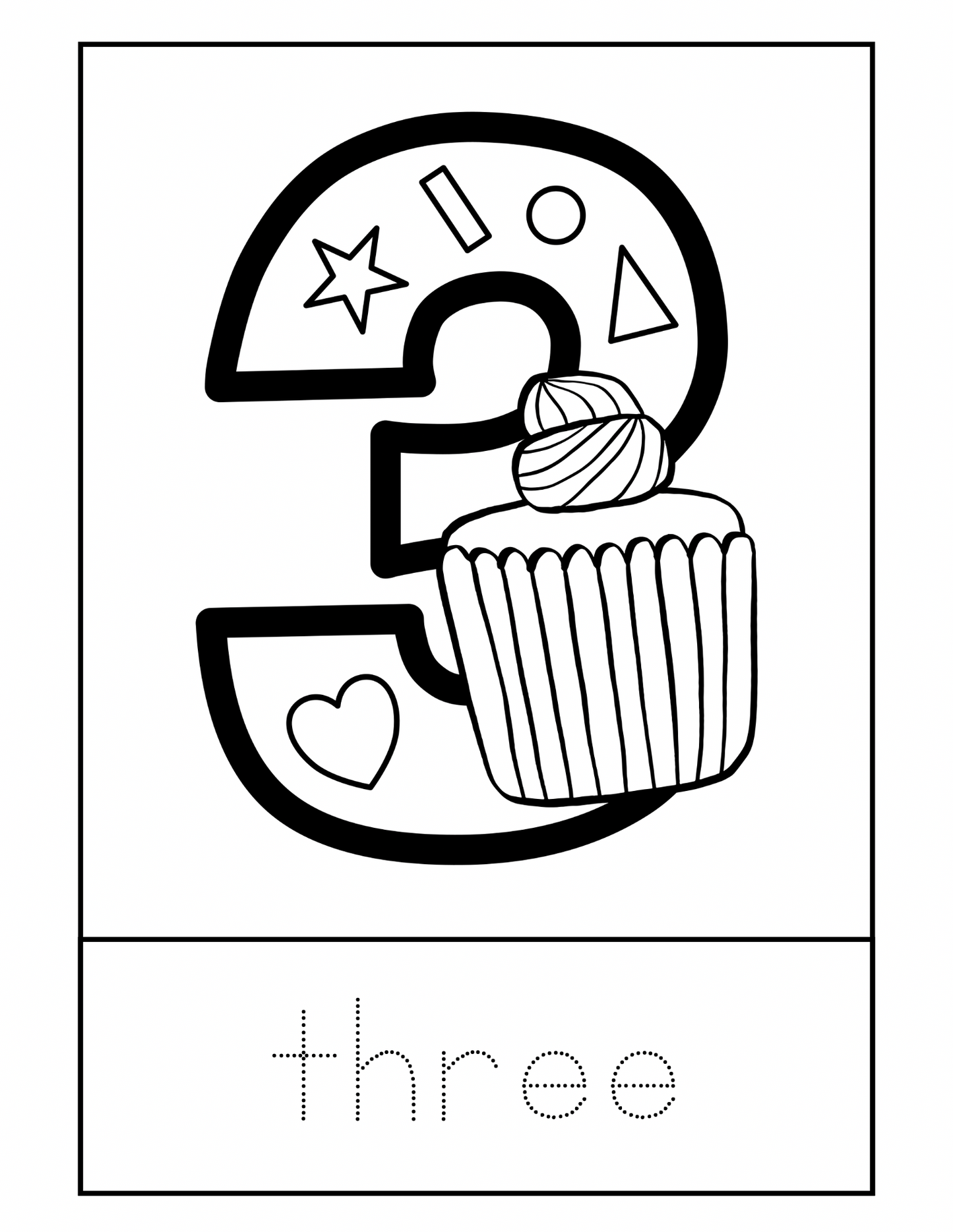 Color the number