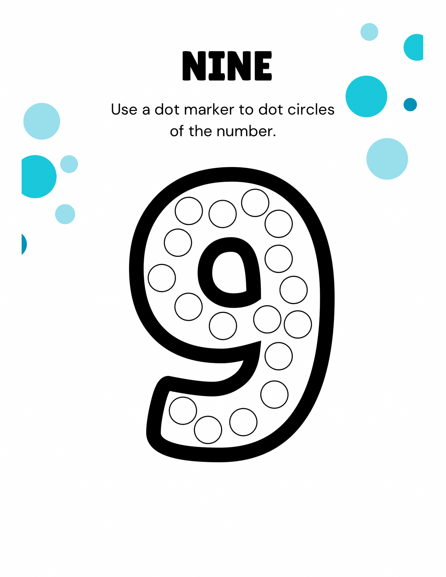 Dot the number