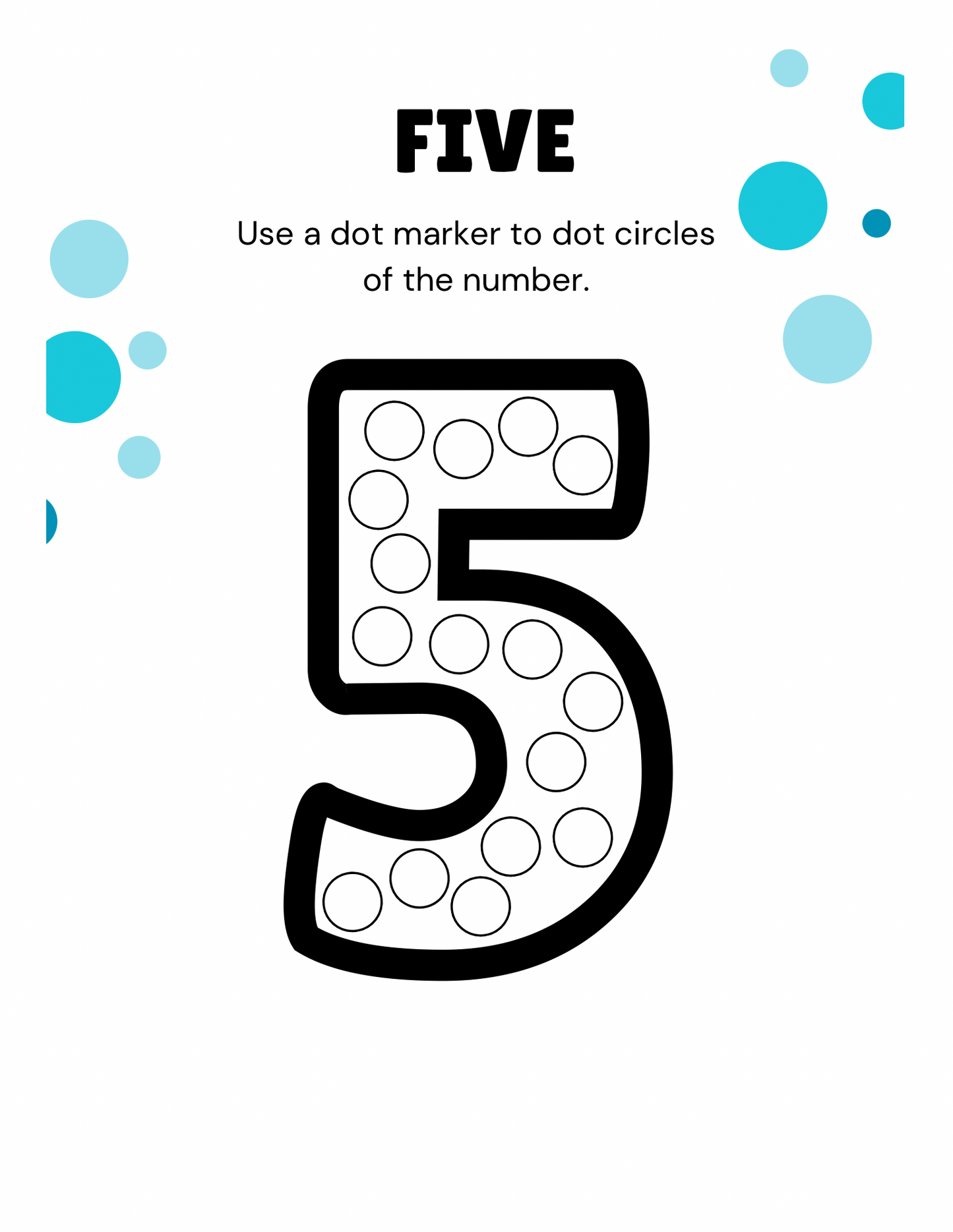 Dot the number