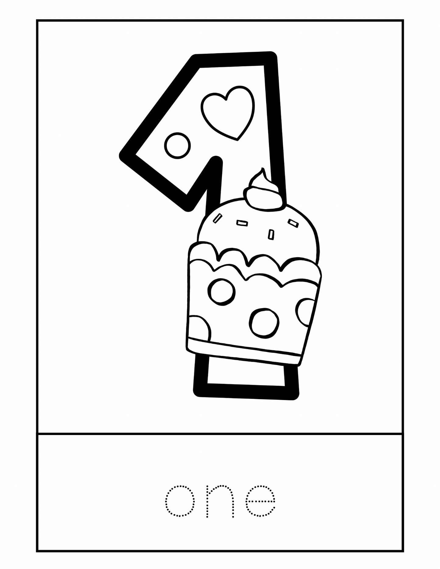 Color the number