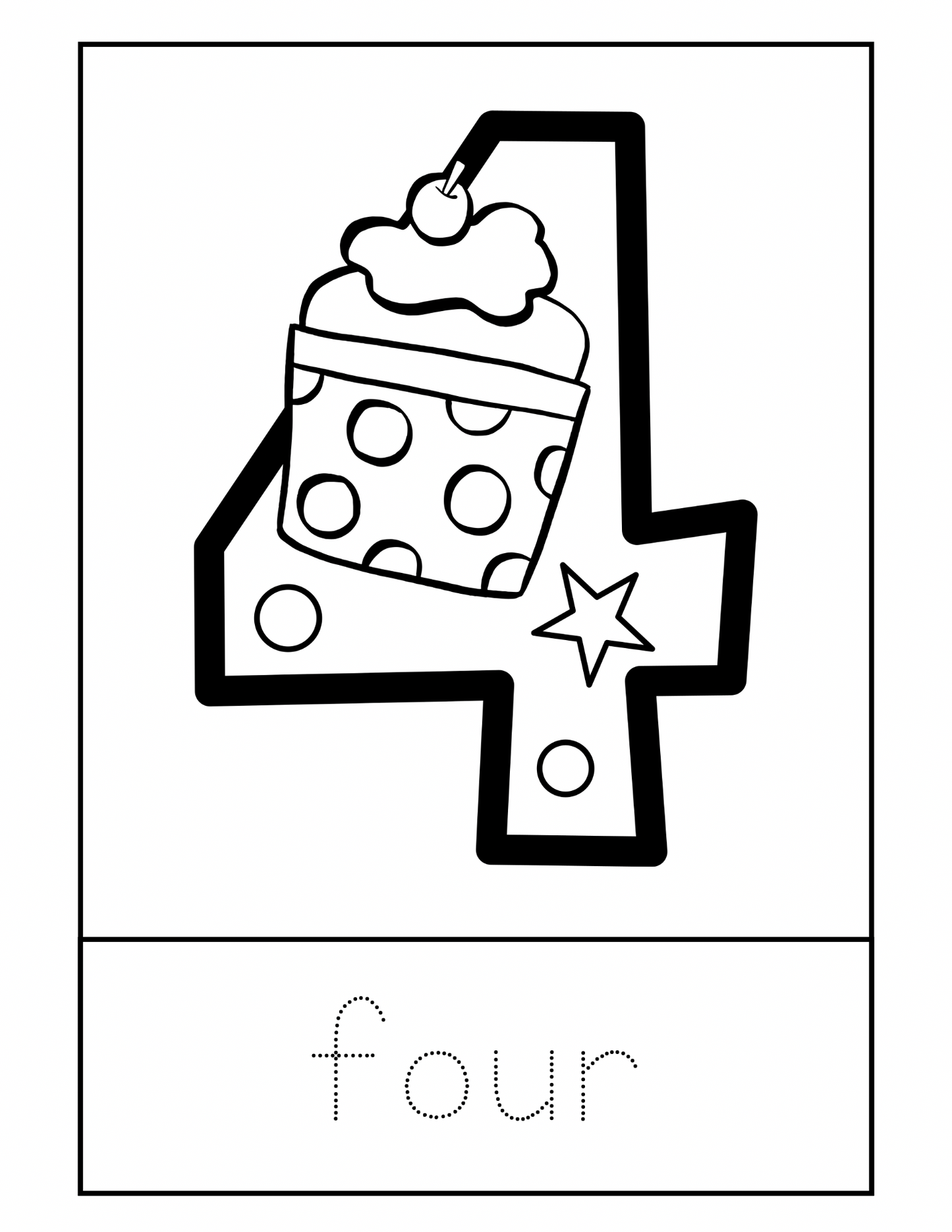 Color the number